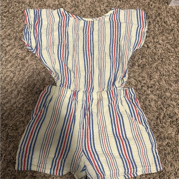 Cat & Jack Multicolor Striped Kids Romper - Picture 2 of 6